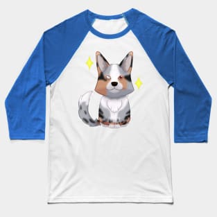 Blue and tan Cardigan corgi Baseball T-Shirt